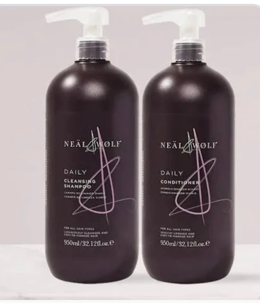 Neal & Wolf Clean & Care Daily Shampoo Conditioner Duo 950ml