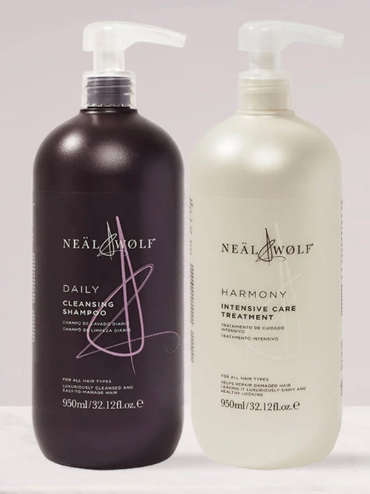 Neal & Wolf Cleanse & Treat Daily Shampoo Harmony Treatment Duo 950ml