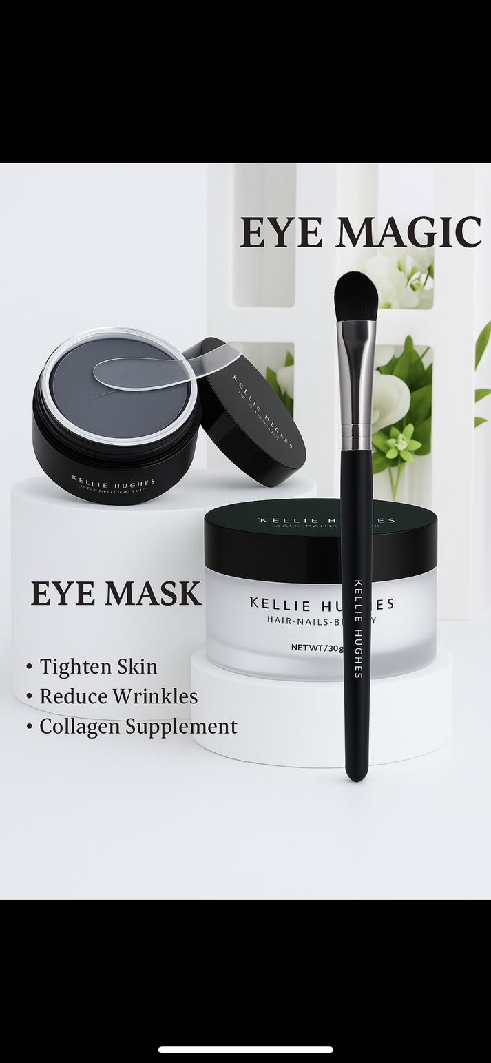 Eye Magic, Eye Mask & Delicate Eye Brush – Kellie Hughes Hair Nails Beauty